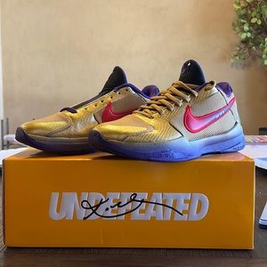 The Nike Kobe 5 Protro Undefeated Hall of Fame